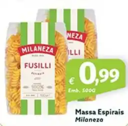 Roque Supermercados Massa Espirais Milaneza promoção