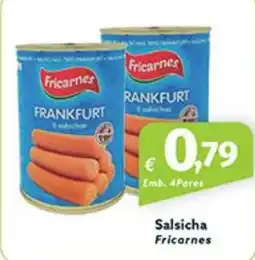 Roque Supermercados Salsicha Fricarnes promoção