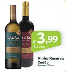 Roque Supermercados Vinho Reserva Cadão promoção