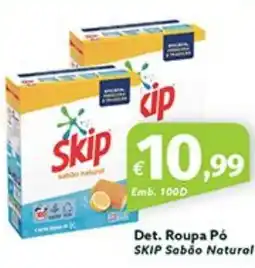 Roque Supermercados Det. Roupa Pó SKIP Sabão Natural promoção