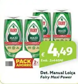 Roque Supermercados Det. Manual Loiça Fairy Maxi Power promoção