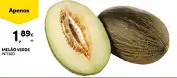 Continente Melão verde inteiro promoção