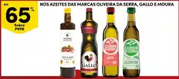 Continente Nos azeites das marcas oliveira da serra, gallo e moura promoção