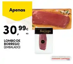 Continente Lombo de borrego (embalado) promoção