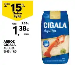 Continente Arroz cigala agulha promoção