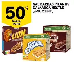 Continente Nas barras infantis da marca nestlé promoção