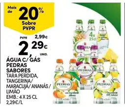 Continente Água c/gás pedras sabores promoção