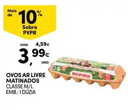 Continente Ovos ar livre matinados promoção