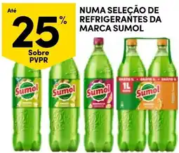 Continente Numa seleção de refrigerantes da marca sumol promoção