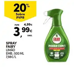 Continente Spray fairy limão promoção