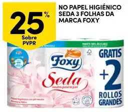 Continente No papel higiénico seda 3 folhas da marca foxy promoção