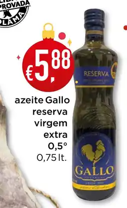 Bolama azeite Gallo reserva virgem extra 0.5 promoção