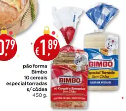 Bolama pão forma Bimbo 10 cereais especial torradas s/côdea promoção