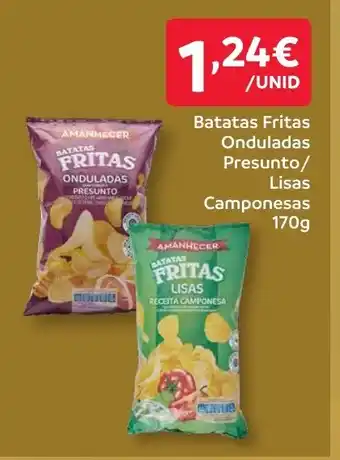 Batatas Fritas Onduladas Presunto/ Lisas Camponesas