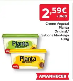 Amanhecer Creme Vegetal Planta Original/ Sabor a Manteiga promoção