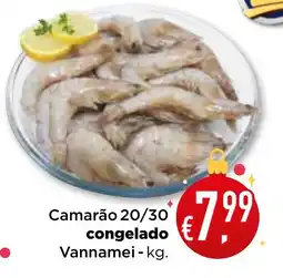 Bolama Camarão 20/30 congelado Vannamei promoção