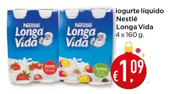 Bolama iogurte líquido Nestlé Longa Vida promoção