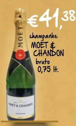 Bolama champanhe MOËT & CHANDON bruto promoção