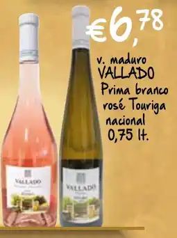 Bolama v. maduro VALLADO Prima branco vosé Touriga nacional promoção