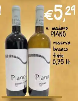 Bolama v. maduro PIANO reserva branco tinto promoção