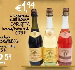 Bolama v. Lambrusco CONTESSA CARLOTTA promoção