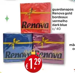 Bolama guardanapos Renova gold bordeaux vermelho dark blue promoção