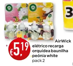 Bolama AirWick elétrico recarga orquídea baunilha peónia white promoção