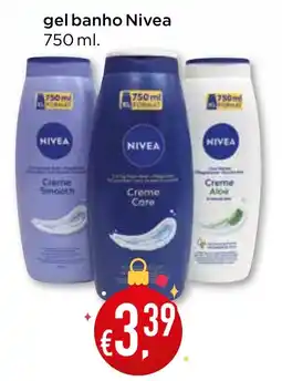 Bolama gel banho Nivea promoção