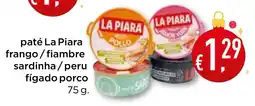 Bolama paté La Piara frango/fiambre sardinha/peru fígado porco promoção