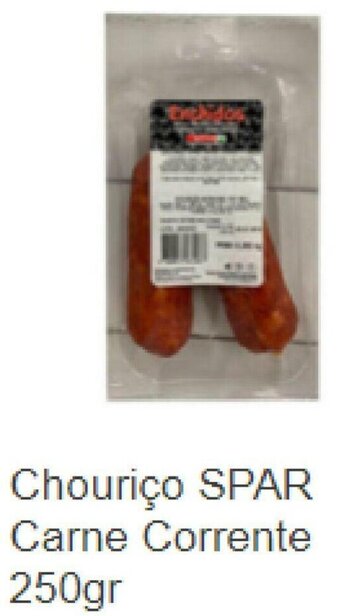 Spar Chouriço Spar Carne Corrente 250gr promoção