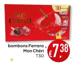 Bolama bombons Ferrero Mon Chéri T30 promoção