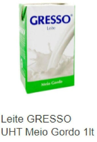 Leite Gresso UHT Meio Gordo 1lt