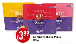 Bolama bombons I Love Milka promoção