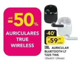 Radio Popular JBL Auricular Bluetooth LT T225 TWS promoção