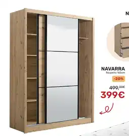 Homy Casa NAVARRA Roupeiro 165cm promoção