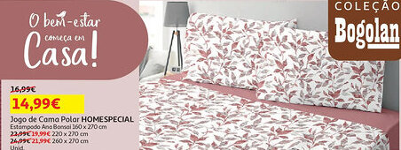 Auchan Jogo de Cama Polar HOMESPECIAL promoção