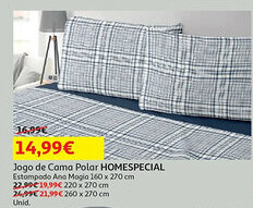 Auchan Jogo de Cama Polar HOMESPECIAL promoção