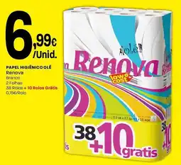Intermarché Papel higiénico ole Renova promoção