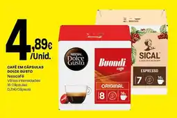 Intermarché Café em cápsulas dolce gusto Nescafé promoção