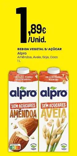 Intermarché Bebida vegetal s/ açúcar alpro promoção