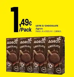 Intermarché Leite c/ chocolate Agros promoção
