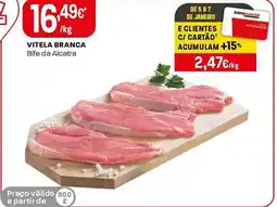 Intermarché Vitela branca bife da alcatra promoção