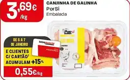 Intermarché Canjinha de galinha porsi embalada promoção