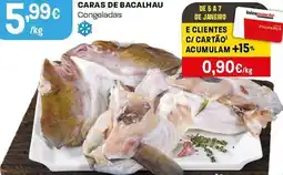 Intermarché Caras de bacalhau congeladas promoção
