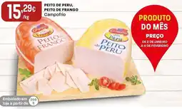 Intermarché Peito de peru, peito de frango campofrio promoção