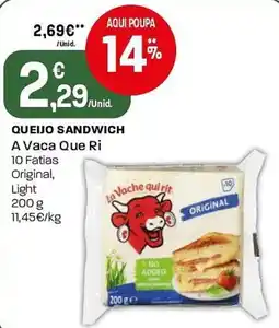 Intermarché Queijo sandwich A Vaca Que Ri promoção