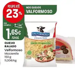 Intermarché Queijo ralado Valformoso Mozzarella promoção