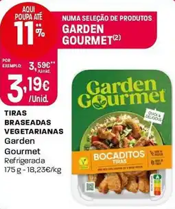 Intermarché Tiras braseadas vegetarianas Garden Gourmet promoção
