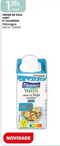 Intermarché Creme de soja light p/ culinária Pâturages promoção