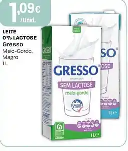 Intermarché Leite 0% lactose gresso promoção